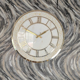 White Marble Texture Acrylic Wall Clock